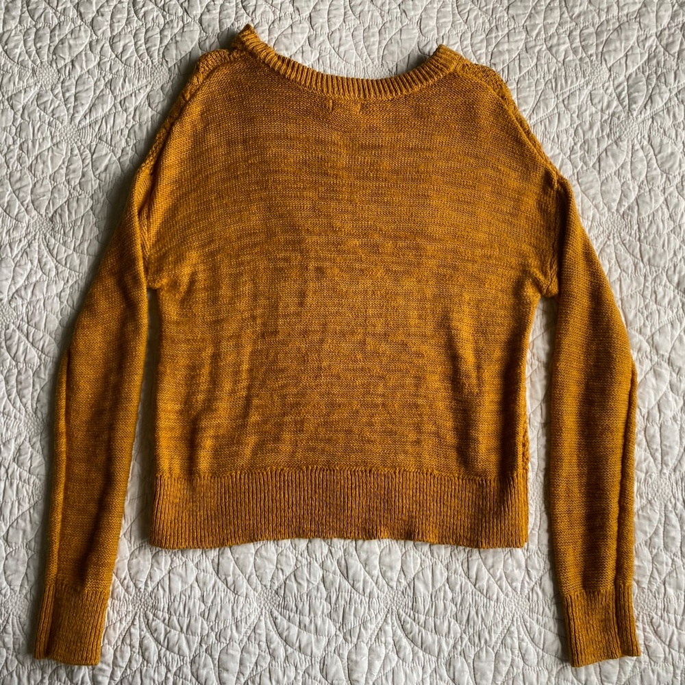 Yellow Knit Sweater - Picture 4 of 5